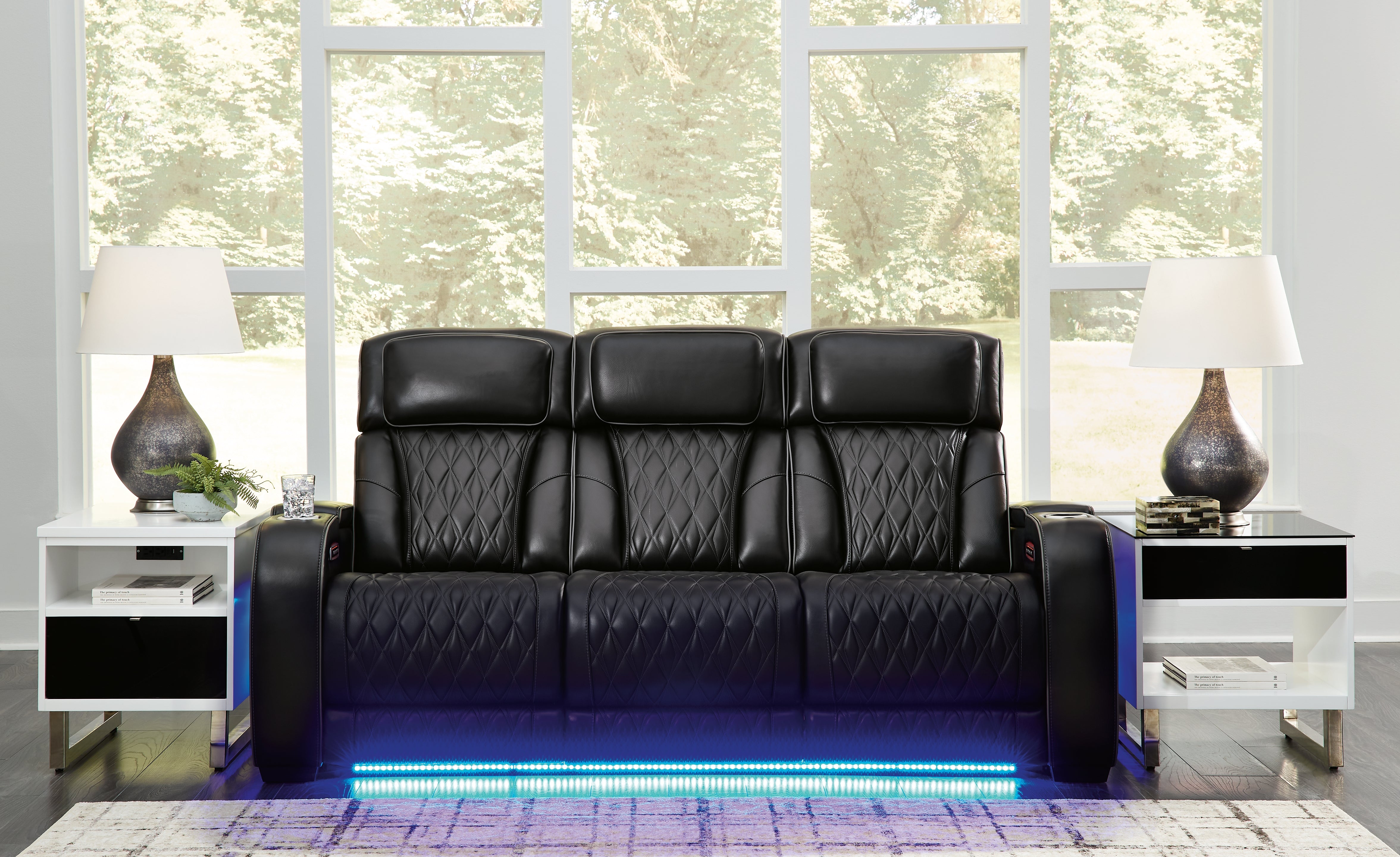 Elite Furniture Outlet - Ashley Furniture - Boyington Living Room - PWR REC Loveseat/CON/ADJ HDRST / Gray - U2710518