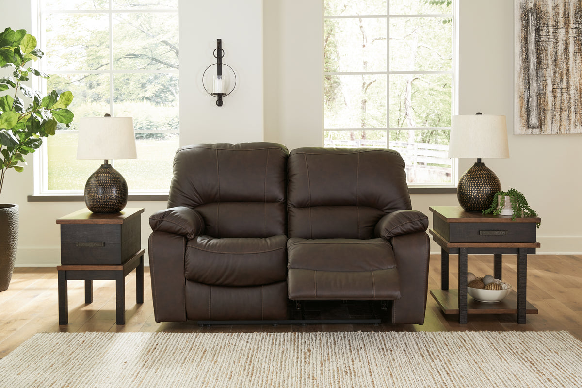 Elite Furniture Outlet - Ashley Furniture - Leesworth Living Room - Reclining Power Loveseat / Ocean - U4380974