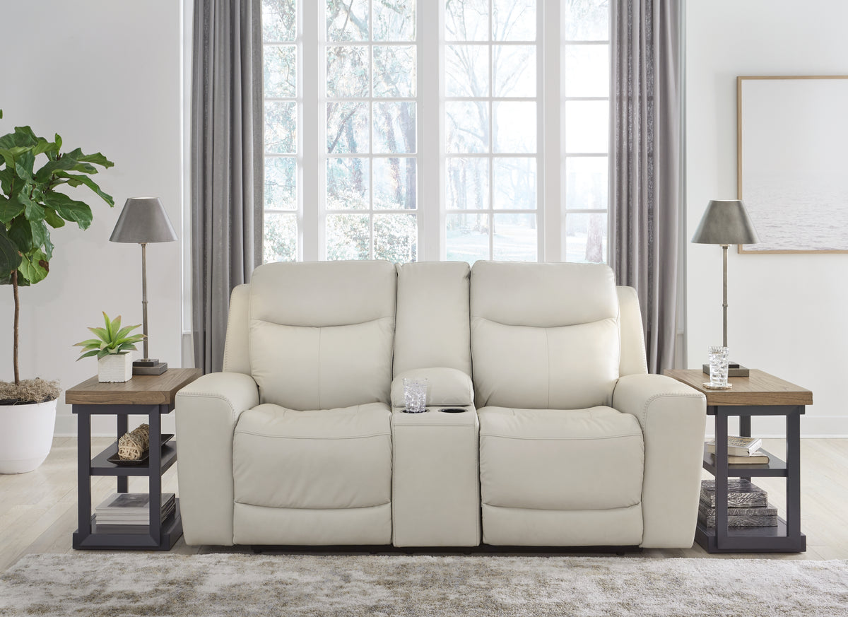 Elite Furniture Outlet - Ashley Furniture - Mindanao Living Room - PWR REC Sofa with ADJ Headrest / Steel - U5950415