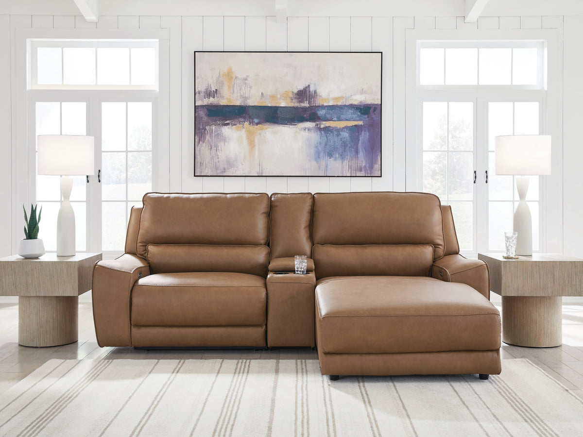 Elite Furniture Outlet - Ashley Furniture - DeepWakes Sectional - 3-Piece Power Reclining Sectional with Chaise - PCU62606S4