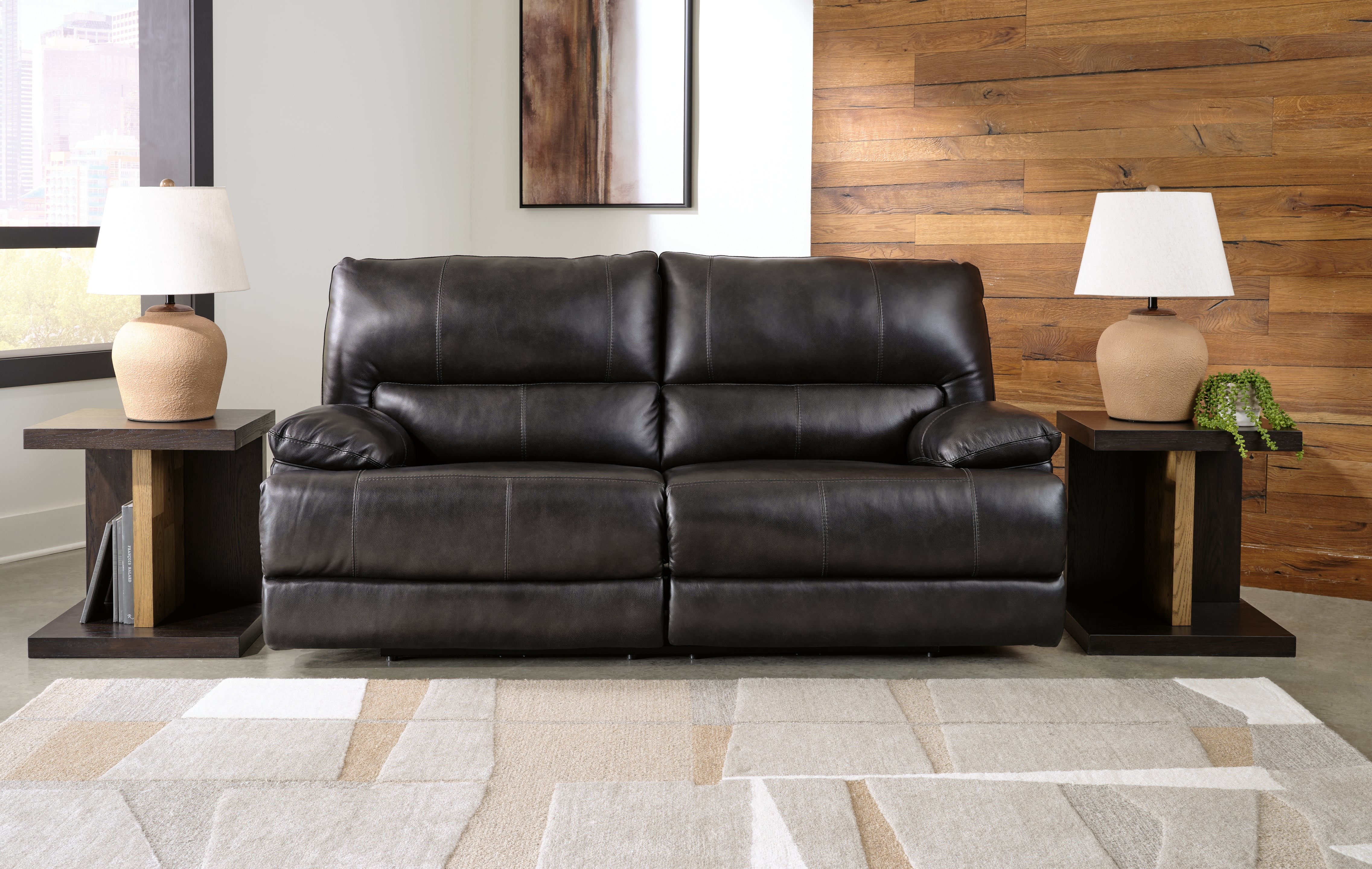 Elite Furniture Outlet - Ashley Furniture - Mountainous Living Room - 2 Seat PWR REC Sofa ADJ HDREST / Eclipse - U6580147