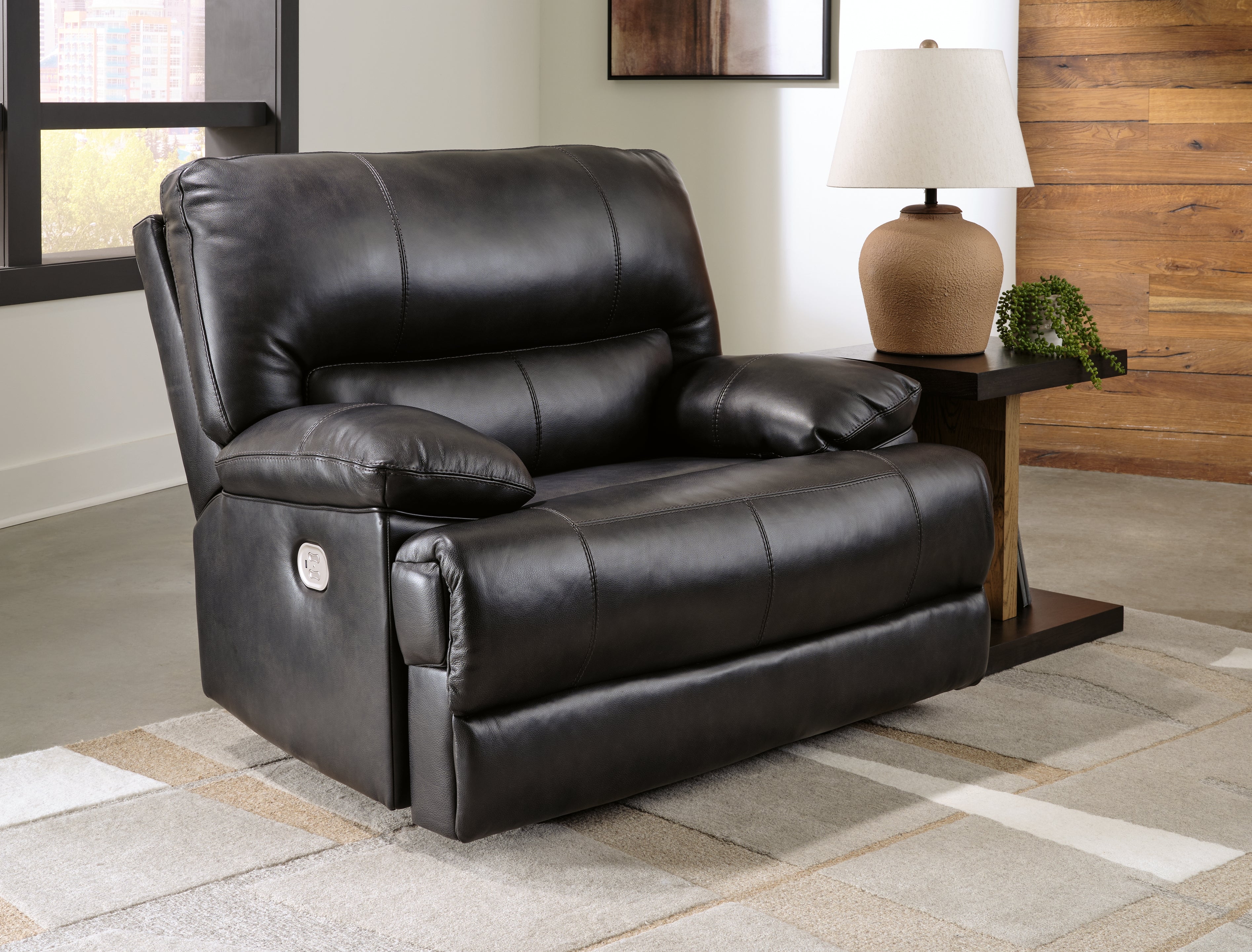 Elite Furniture Outlet - Ashley Furniture - Mountainous Living Room - PWR Recliner/ADJ Headrest / Eclipse - U6580182
