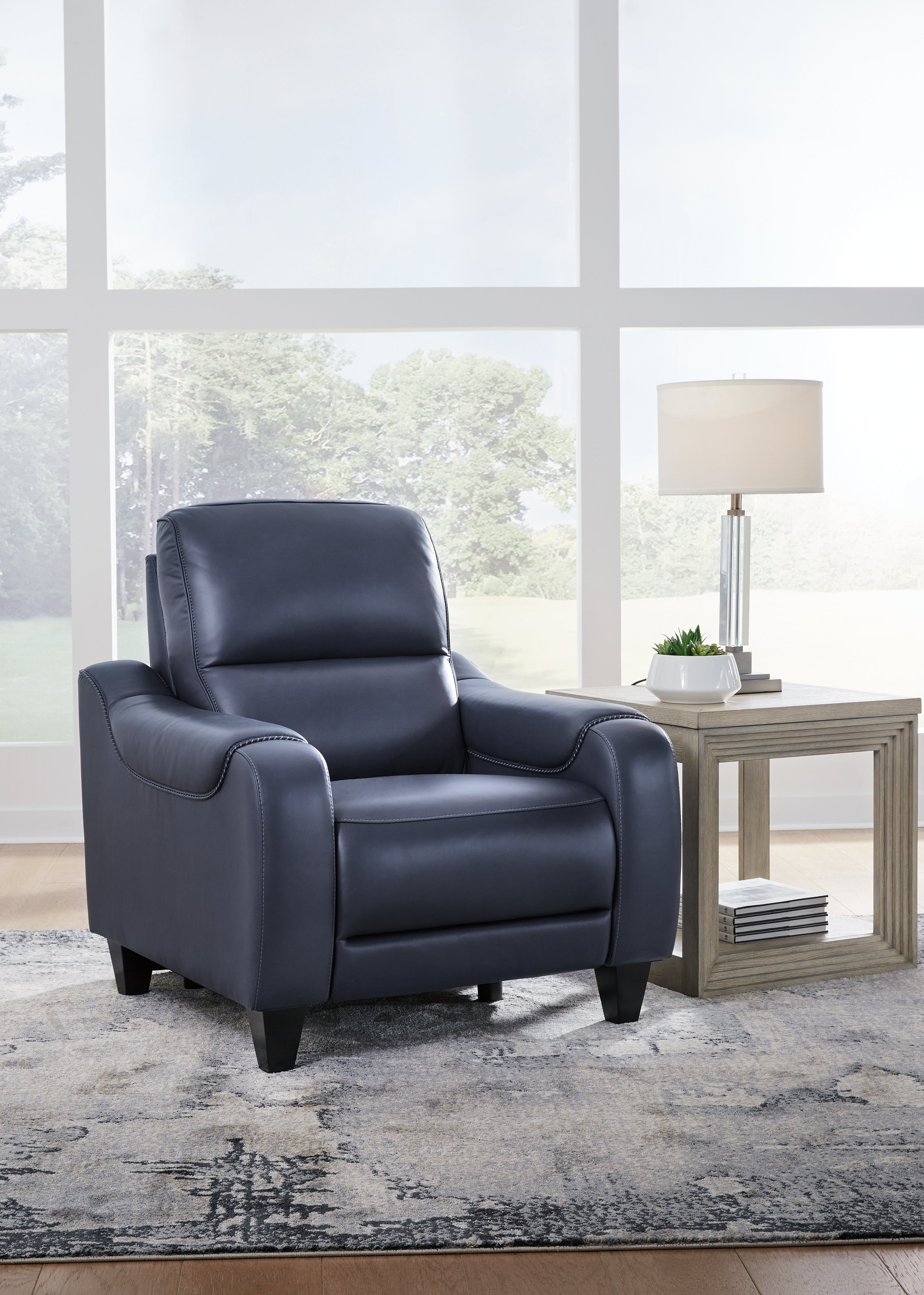 Elite Furniture Outlet - Ashley Furniture - Mercomatic Living Room - PWR Recliner/ADJ Headrest / Ocean - U7531113