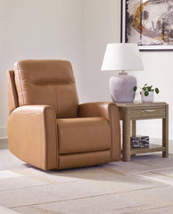 Elite Furniture Outlet - Ashley Furniture - Tryanny Living Room - PWR REC Loveseat/ADJ Headrest / Butterscotch - U9370414