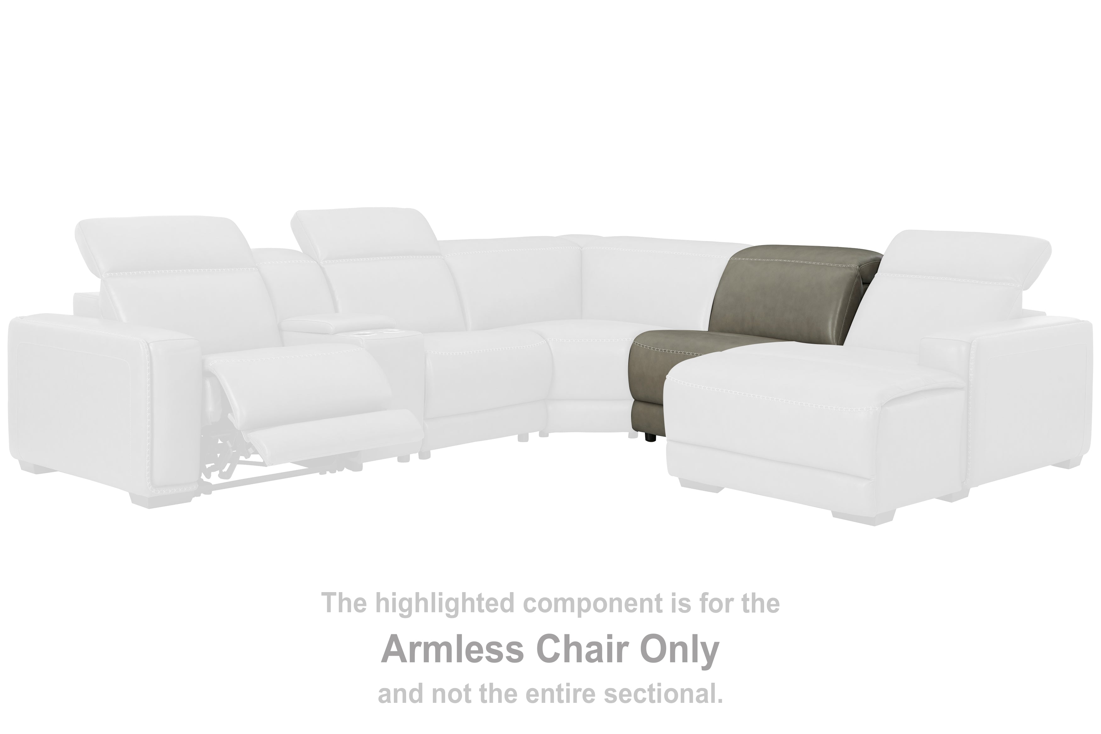 Elite Furniture Outlet - Ashley Furniture - Correze Sectional - 2-Piece Power Reclining Sectional / Gray - U94202S10
