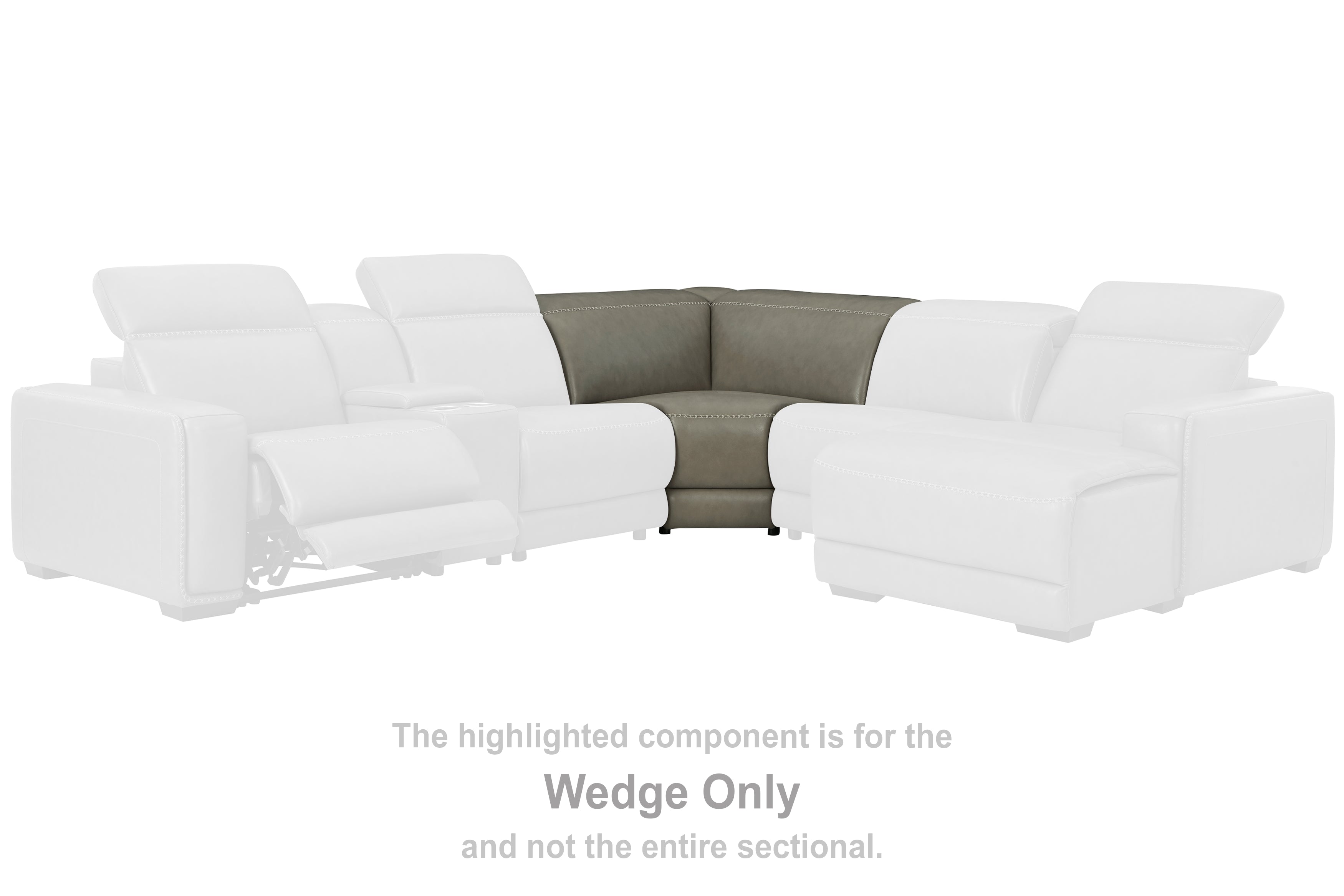 Elite Furniture Outlet - Ashley Furniture - Correze Sectional - Wedge / Gray - U9420277