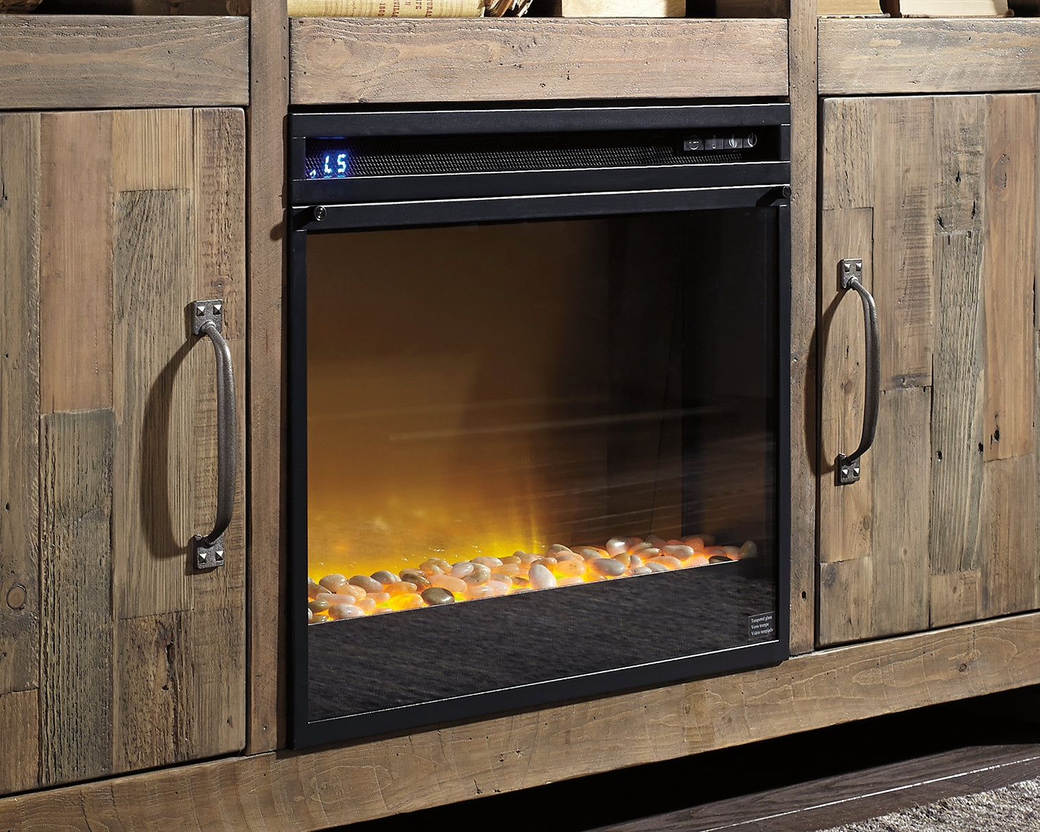 Elite Furniture Outlet - Ashley Furniture - Entertainment Accessories Electric Fireplace Insert - Electric Fireplace Insert / Black - W100-02