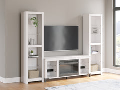 Elite Furniture Outlet - Ashley Furniture - Brollevi Entertainment Center - 3-Piece Entertainment Center / White - W2722W1