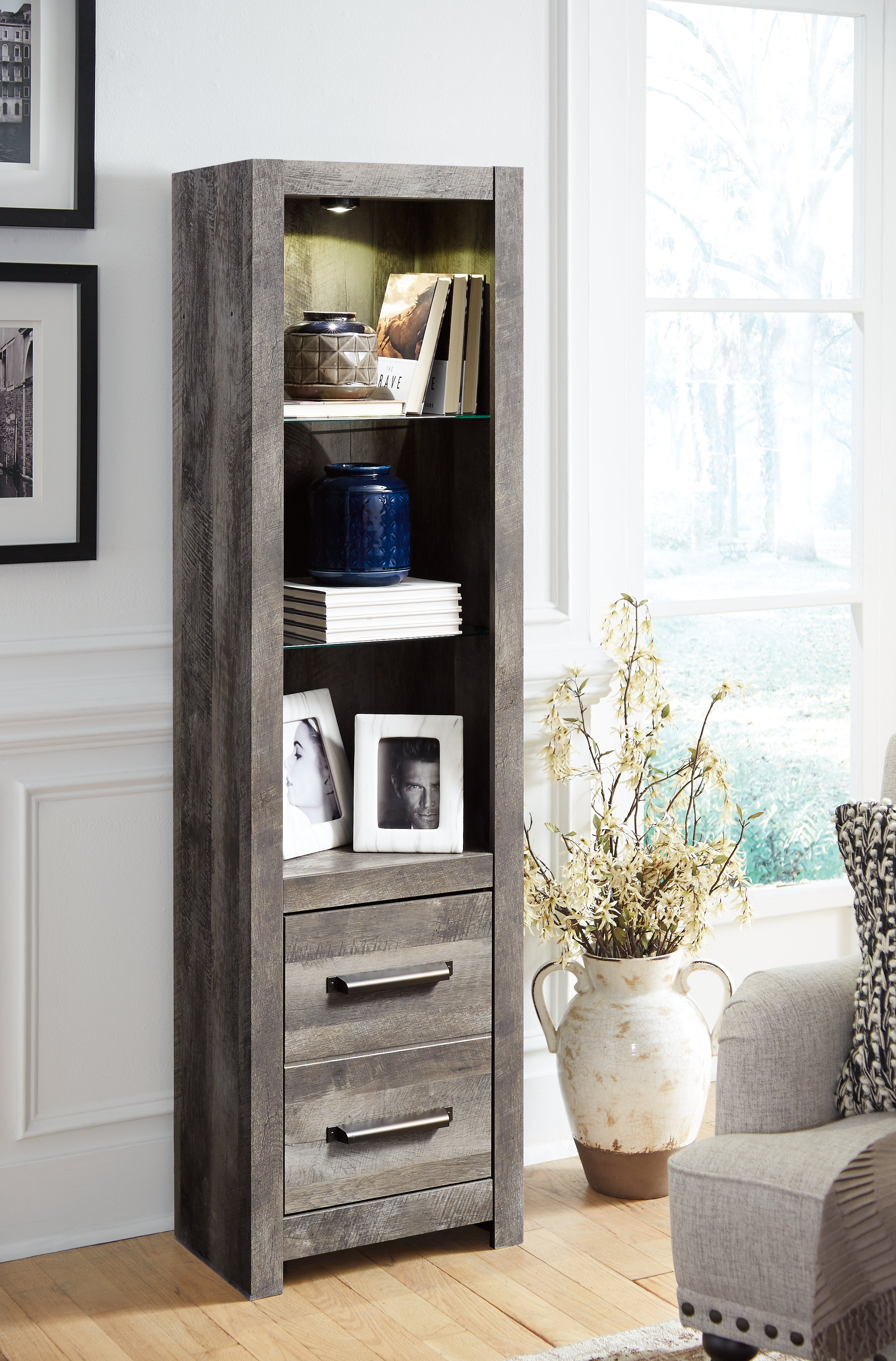 Elite Furniture Outlet - Ashley Furniture - Wynnlow Entertainment Center - Pier / Gray - W440-24