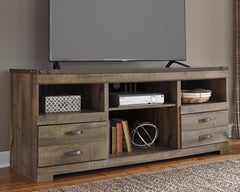 Elite Furniture Outlet - Ashley Furniture - Trinell TV Stand - 63" / Brown - W446-68