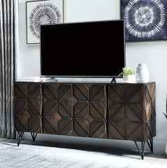 Elite Furniture Outlet - Ashley Furniture - Chasinfield 72" TV Stand - 72" / Dark Brown - W648-68